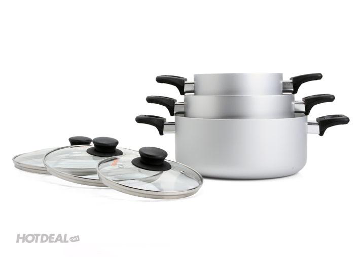 Bộ nồi canh oxy hóa mềm Supor H06011-T2