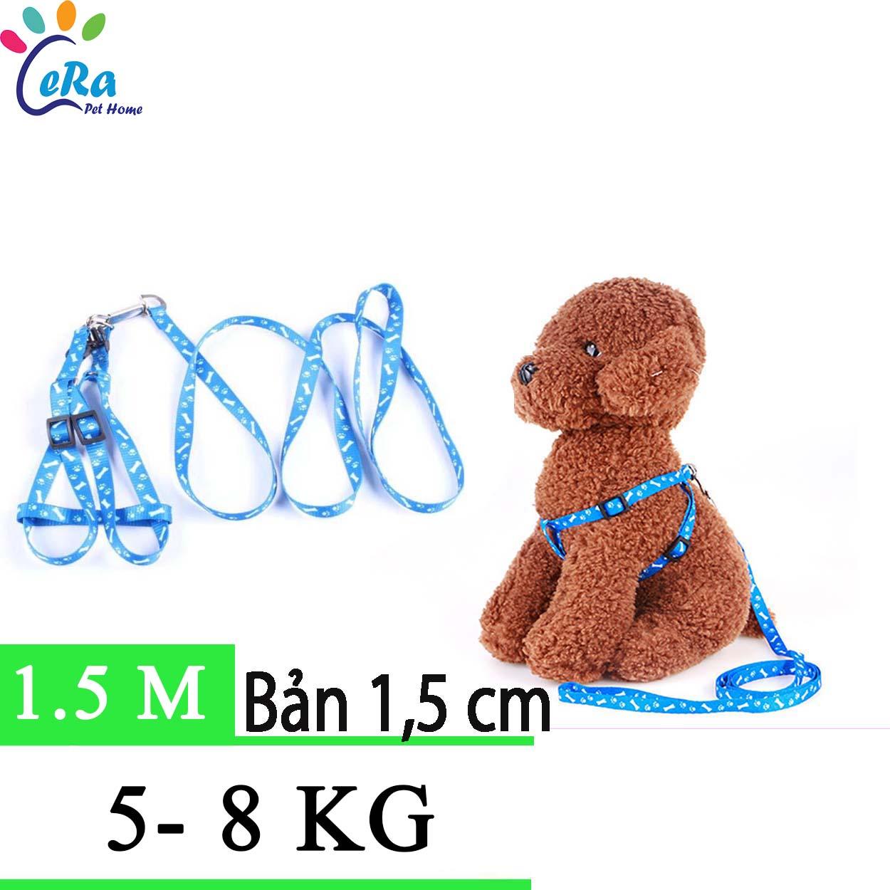 Dây Dắt Chó Mèo Họa Tiết Xương Size S (Dây Dắt 004)