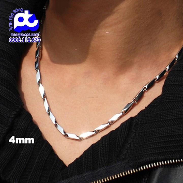 DÂY CHUYỀN INOX NAM HỎA TIỄN 4LY TRƠN