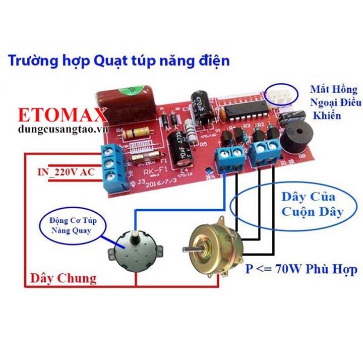 Mạch điều khiển quạt từ xa TOMAX V1