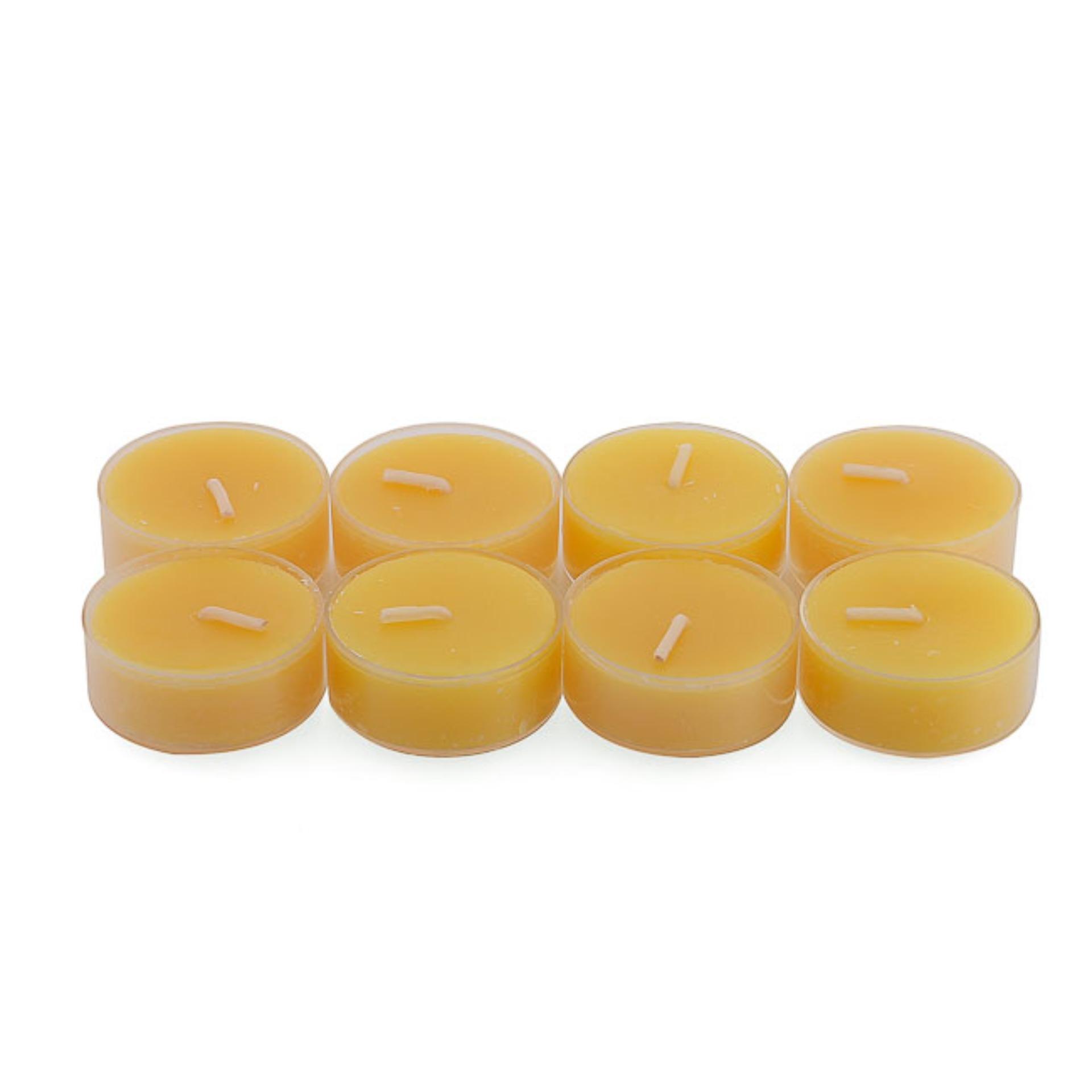 Bộ 10 hộp 80 nến tealight thơm đế nhựa Miss Candle FtraMart FTRA-NQM2059N (Vàng)