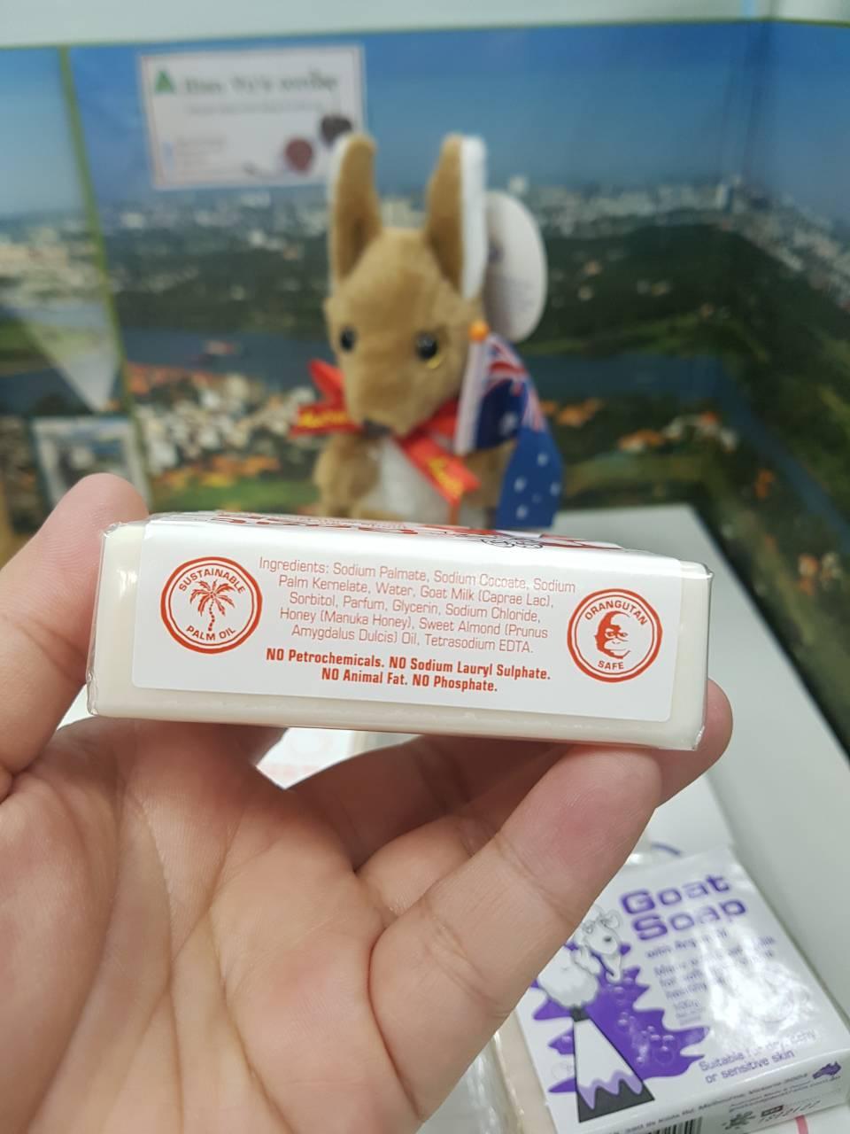 [HCM]xà phòng tắm sữa dê - mật ong Manuka Úc (Goat soap with Manuka honey)