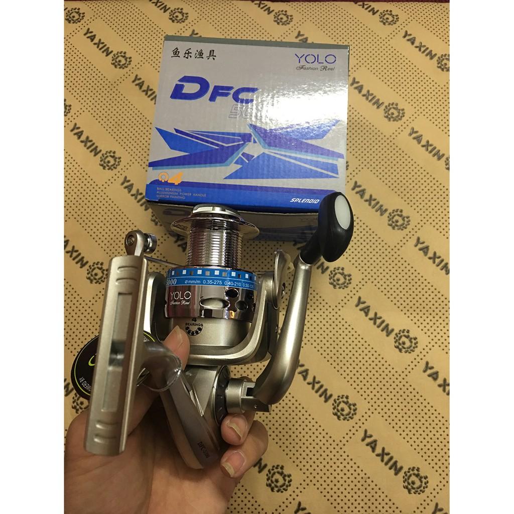 Máy câu cá Yolo DFC màu vàng ( đồ câu cá Giang Nam )