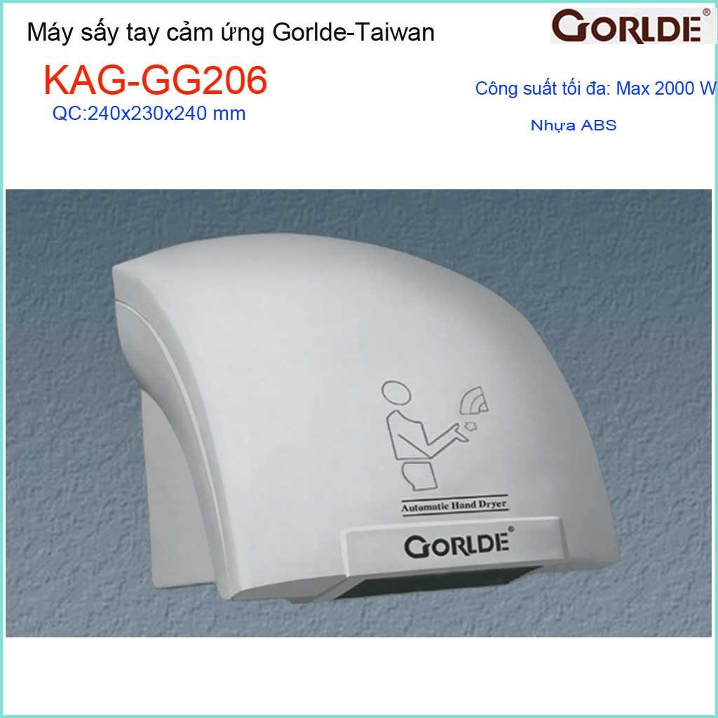 Máy sấy tay cảm ứng Gorlde KAG-GG206