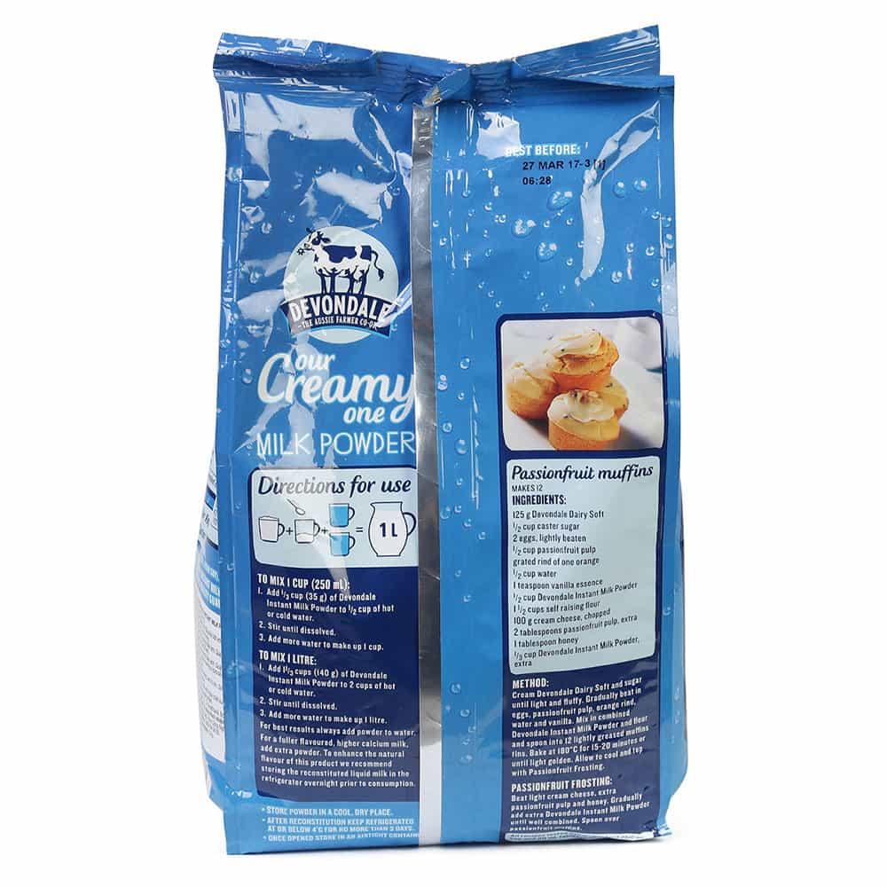 Sữa tươi dạng bột nguyên kem Úc Devondale 1kg - [Australia]