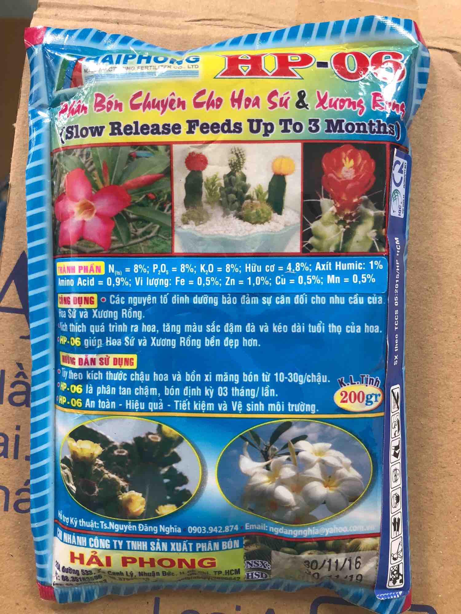 Phân bón Sen Đá, Hoa sứ