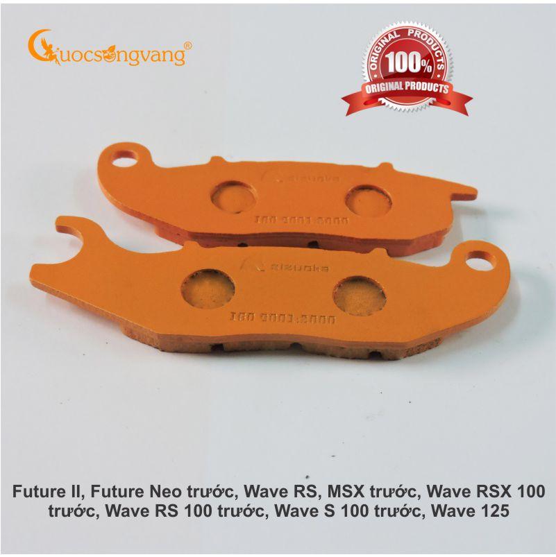 Bố thắng đĩa, Má phanh đĩa chống trượt Future II, Future Neo trước, Wave RS, MSX trước, Wave RSX 100 trước, Wave RS 100 trước, Wave S 100 trước, Wave 125 PADSZK02 hiệu Sizuoka Cuocsongvang