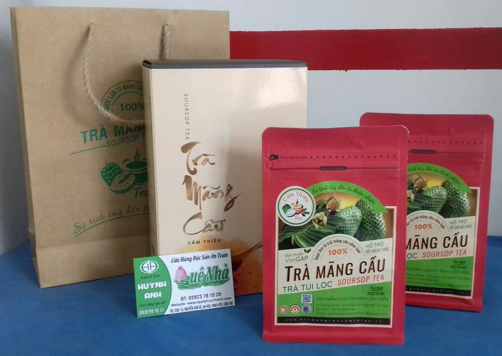 HỘP COMBO TRÀ MÃNG CẦU CẨM THIỀU - 100G (Trà túi lọc)