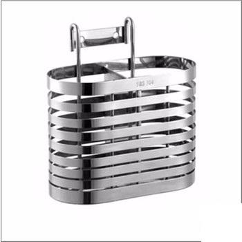 Ống đũa tròn 2 ngăn inox 304 ( bạc)
