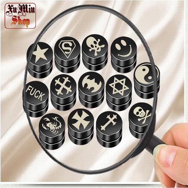 Khuyên nam châm Chữ thập tròn XM58