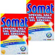 2 hộp muối rửa chén Somat Special Salt 1,2kg Đức  tặng que thử nước cúng thumbnail