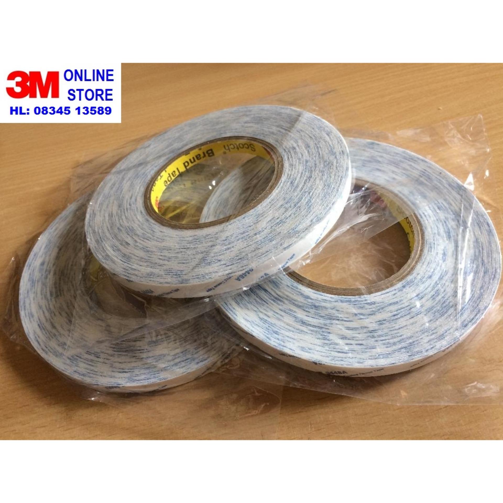 BĂNG KEO 2 MẶT 3M 9448A Khổ 10mm x 50m