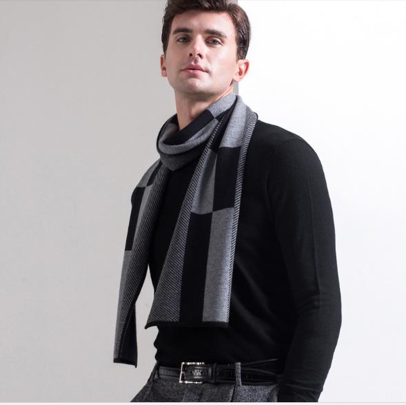 [HCM]Khăn quàng cổ nam len cashmere thời trang Hàn Quốc