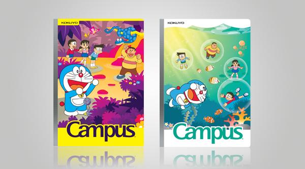 [HCM]Vở Campus 4 Ô Ly 2x2mm Doraemon Wonderland 96T