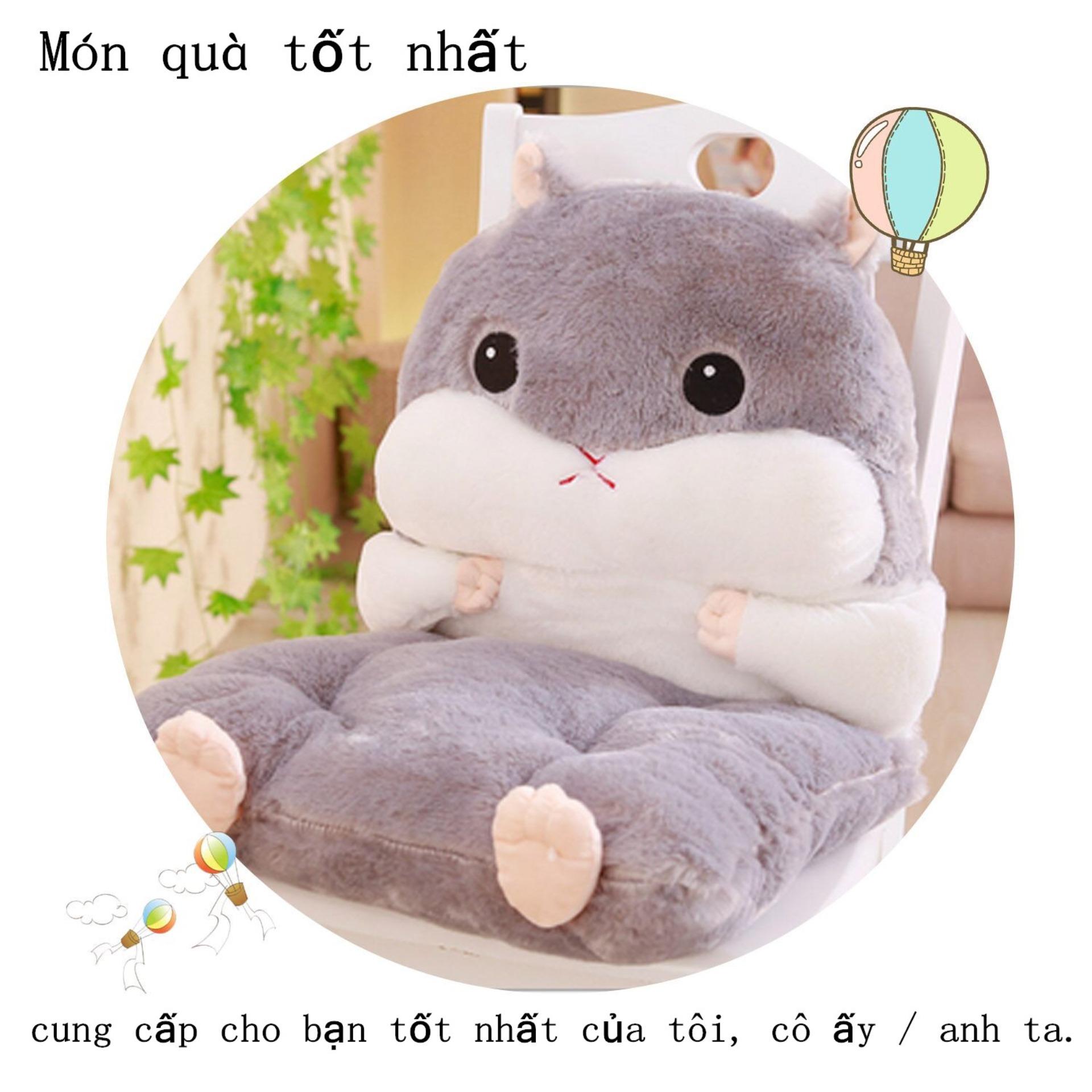 Đệm Gối Mặt Lưng Hamster có thể tháo rời(Xám) - Hàng Quốc Tế