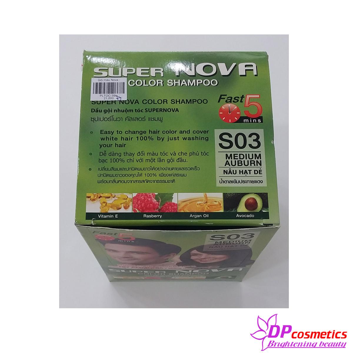 [HCM]Gội nhuộm màu tóc Super Nova S03 ( Nâu Hạt Dẻ ) 1 gói đơn
