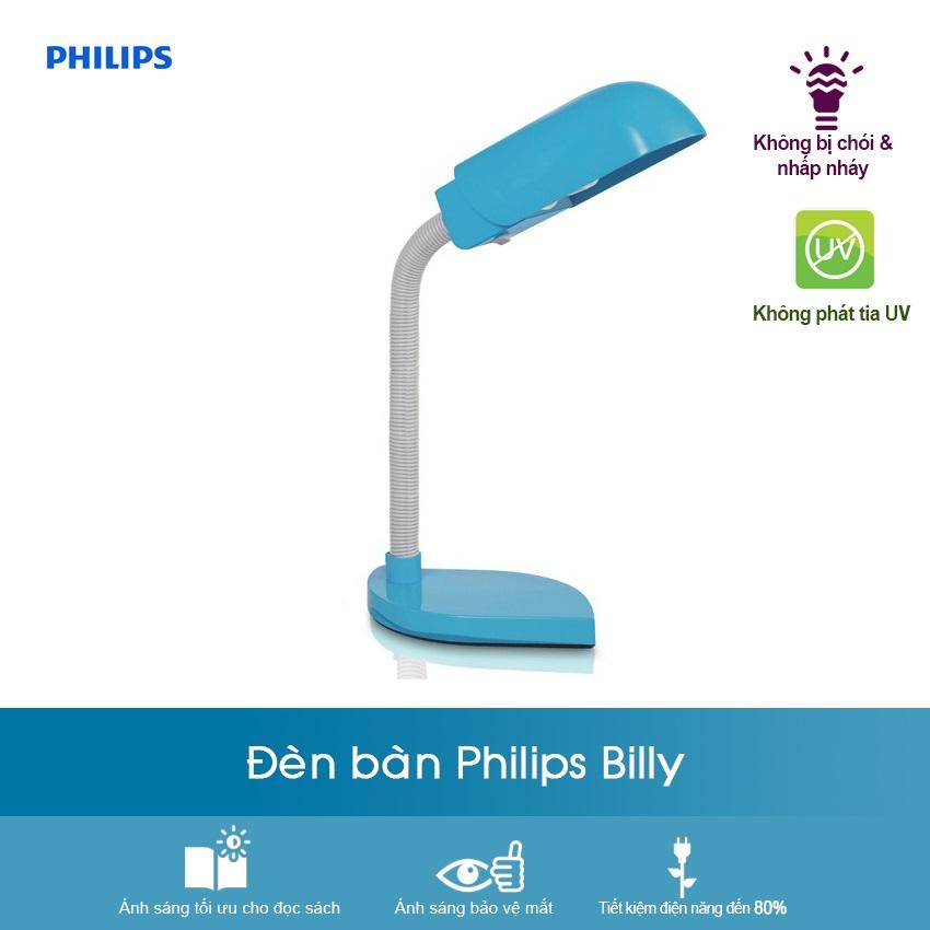 Đèn bàn Philips Billy 1x11W 240V (Xanh dương)
