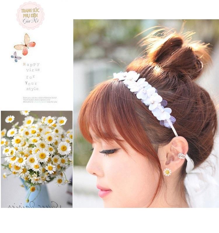Bông tai Hoa cúc HK Bạc 925 HT14