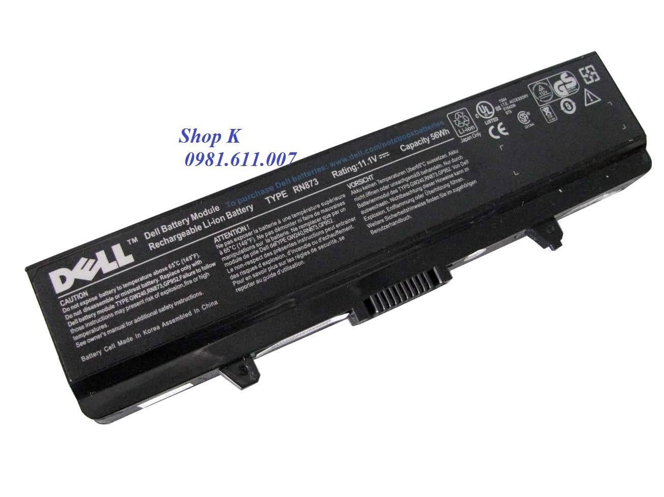 Pin laptop Dell. 1545 1546 (Màu Đen)