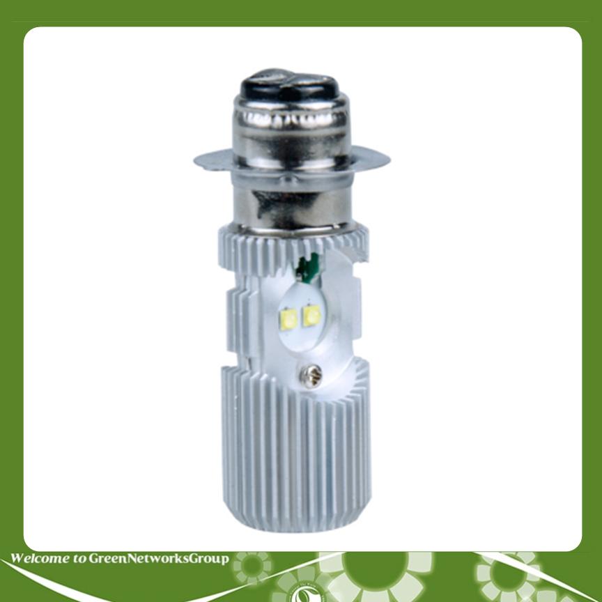 Đèn pha led M5 2 chân 4 tim dành cho xe máy GreenNetworks (trắng)