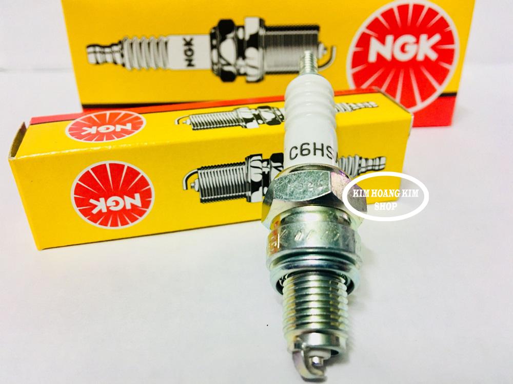 Bugi NGK C6HSA tiêu chuẩn chân ngắn Kim hoàng kim