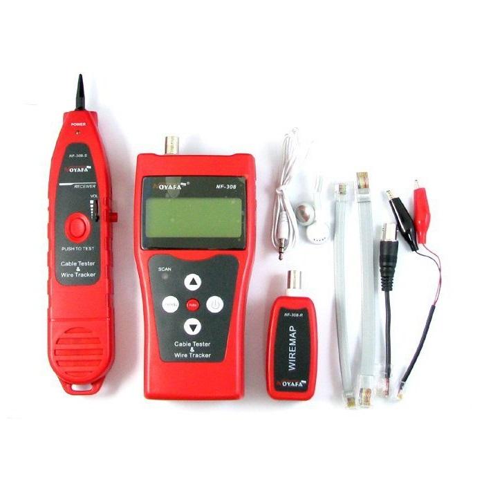Máy test cáp mạng đa năng Noyafa NF-308 (Đỏ)
