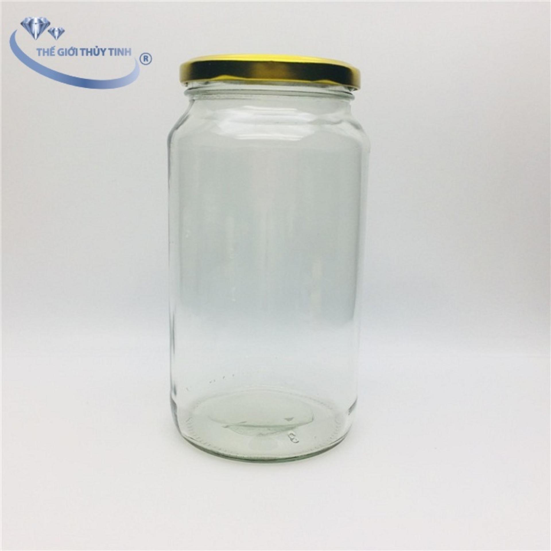 HŨ THỦY TINH ĐỰNG THỰC PHẨM NẮP TRÒN 1LÍT