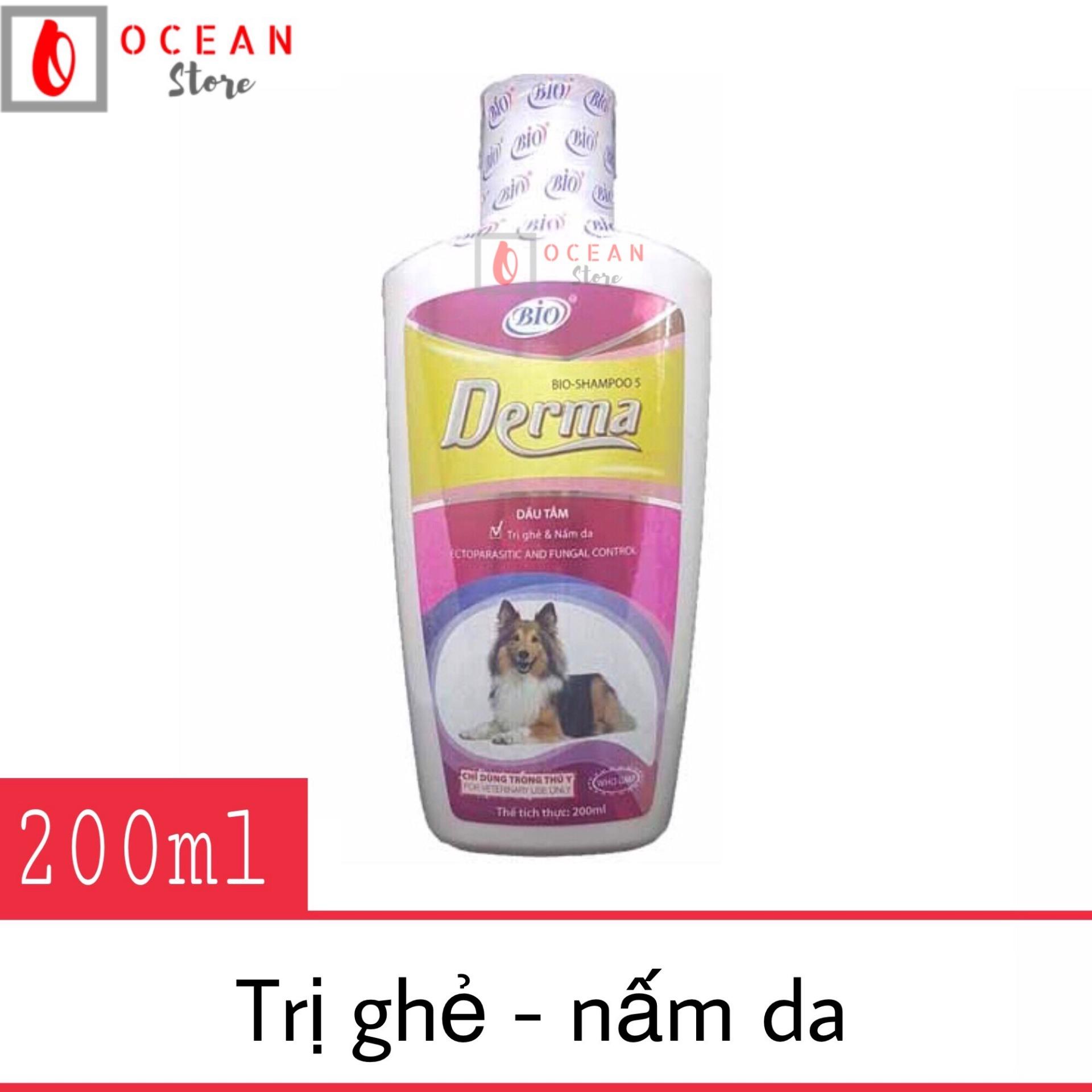 Sữa tắm đặc trị ve ghẻ, nấm da chó mèo - Bio Derma 200ml