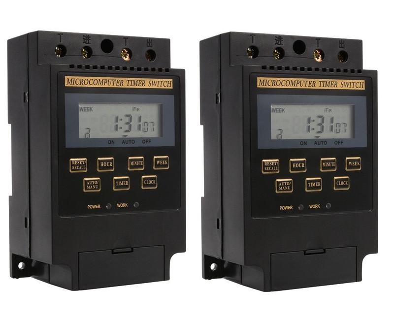 Bộ 5 công tắc hẹn giờ màu đen