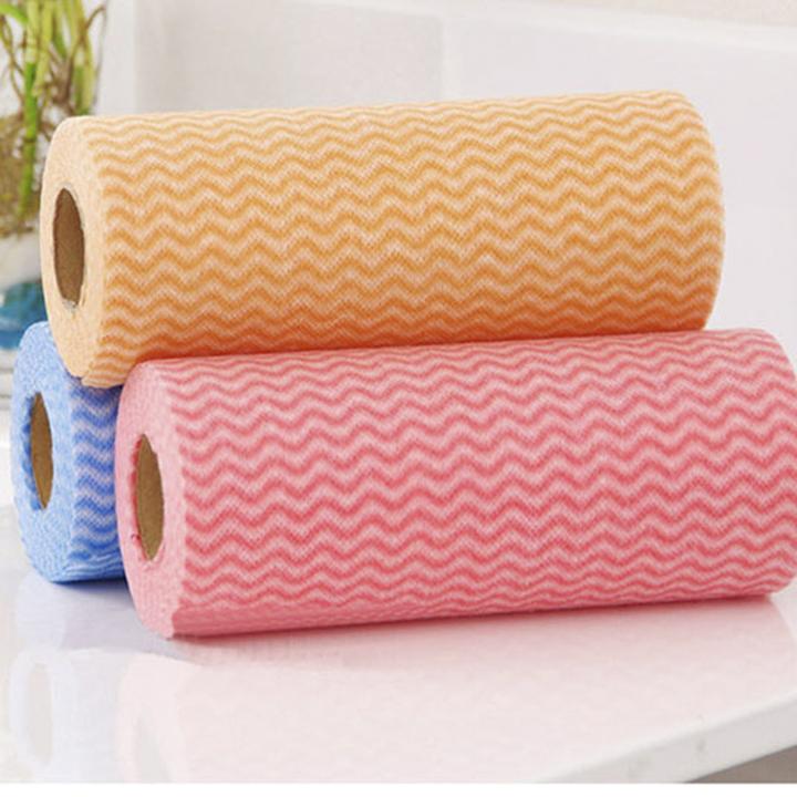 Cuộn Khăn Vải Không Dệt Lau Chén Đĩa ( 50 Miếng)