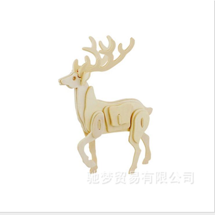Đồ chơi lắp ráp gỗ 3D Mô hình Con Hươu Sika Deer Robotime