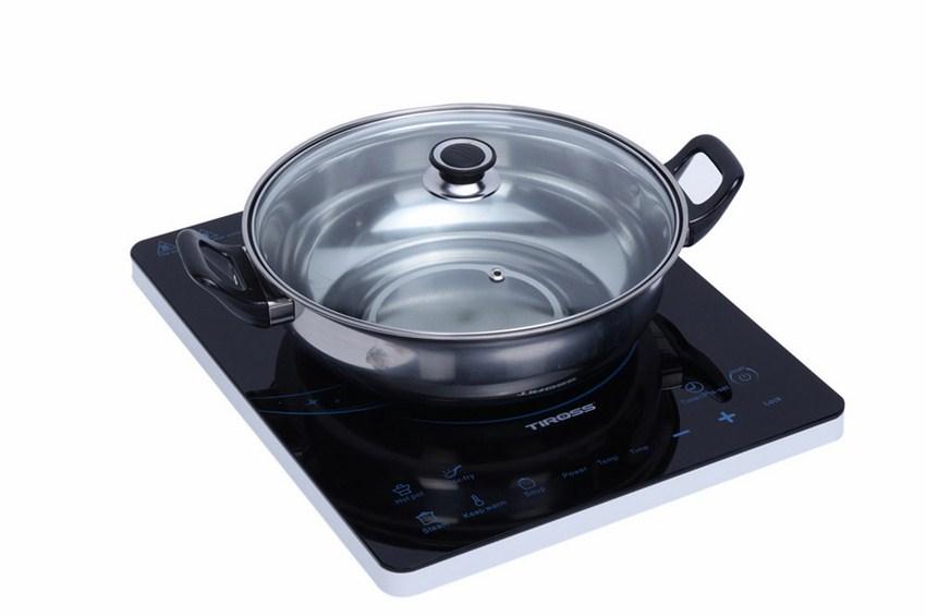 Bếp điện từ mặt kính ceramic Tiross TS803 Công suất: 2100W