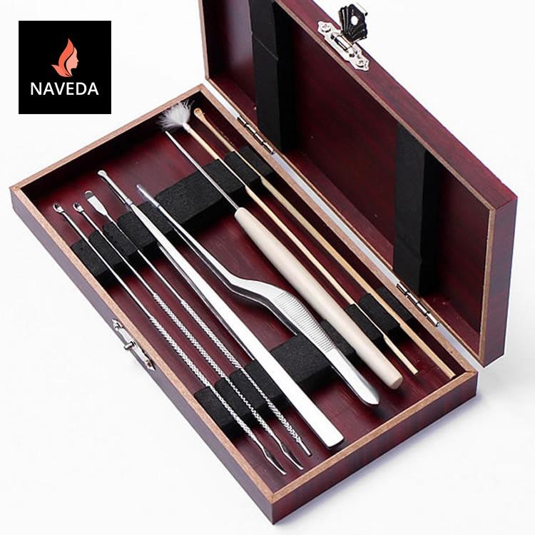 BỘ DỤNG CỤ LẤY RÁY TAI-HỘP GỖ