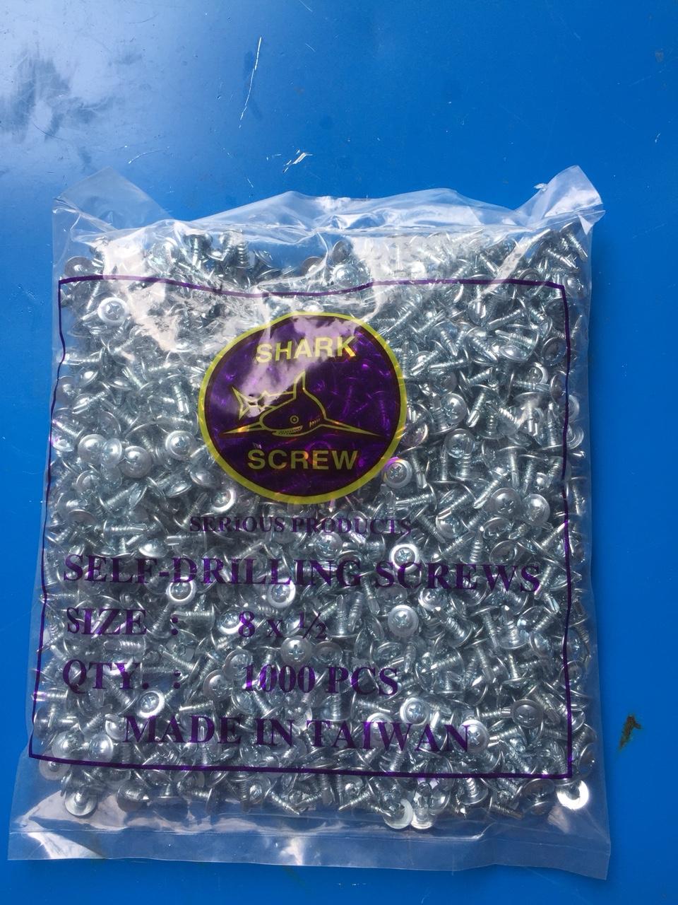 Vít tự khoan đầu dù 1,3F,  1 gói vít bắn biển (1000 chiếc), vít bắn sắt