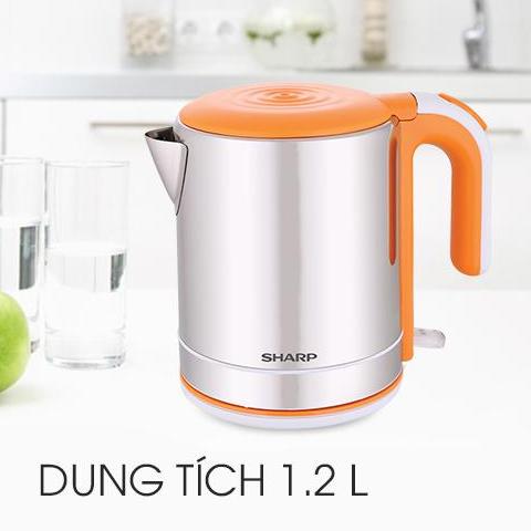 Bình đun siêu tốc SHARP 1.2 lít 1700W - EKJ-12VS-YL