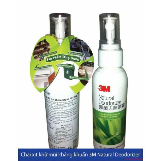 Nano xịt khử mùi diệt khuẩn - 3M Natural Deodorizer 100ml