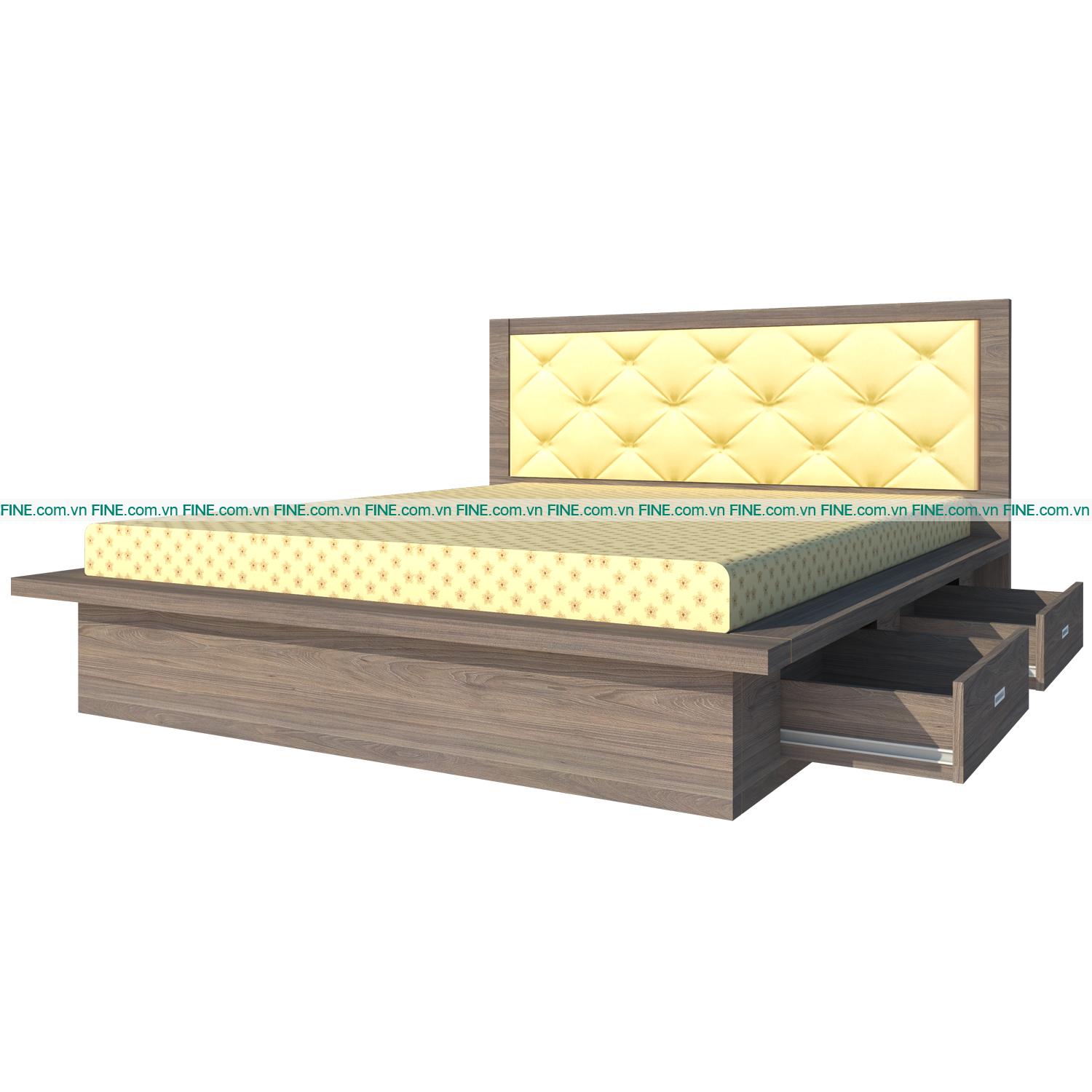 Giường 2 Hộc Kéo FINE FG123 (180cm x 200cm)