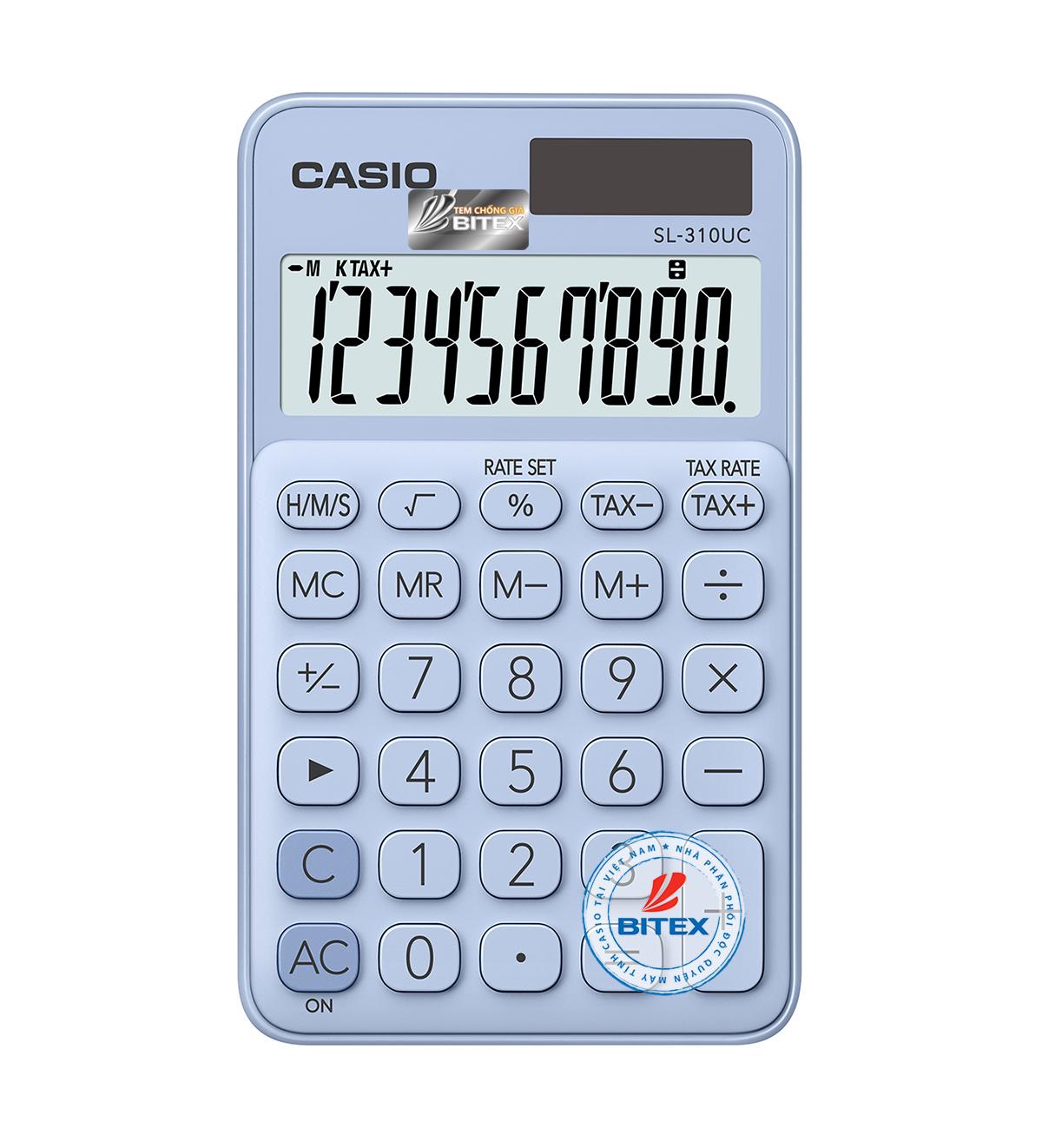 [HCM]Máy tính sắc màu Casio SL310UC