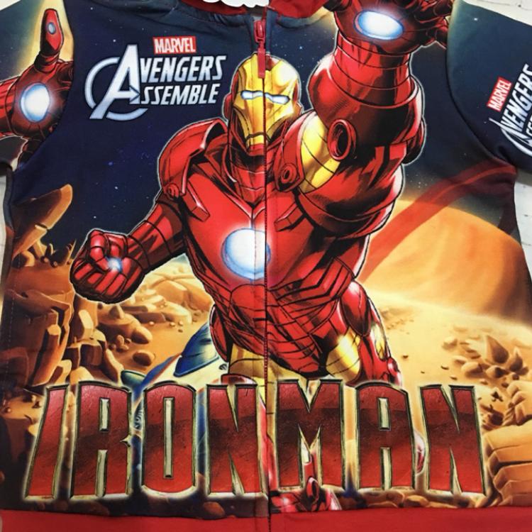 Áo khoác bé trai in hình comic người sắt Ironman