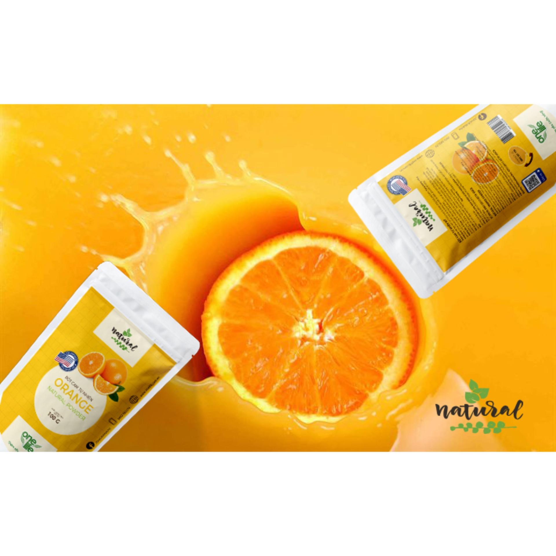 TRÁI CÂY NHẬP KHẨU -  BỘT CAM TỰ NHIÊN ONELIFE (Nhập khẩu 100% từ Mỹ) - Bịch 100gr