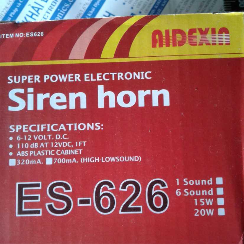 Còi hú còi báo động lớn còi xe ô tô DC 12v 15W 110DB kde0270