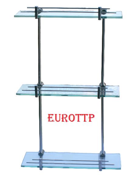 Kệ kiếng 3 tầng inox EUROTTP EU-KT001