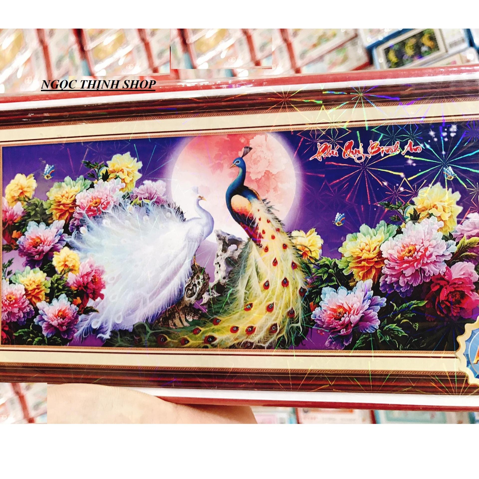 Tranh đính đá cao cấp phú quý bình an y8080 KT:(160x75)cm