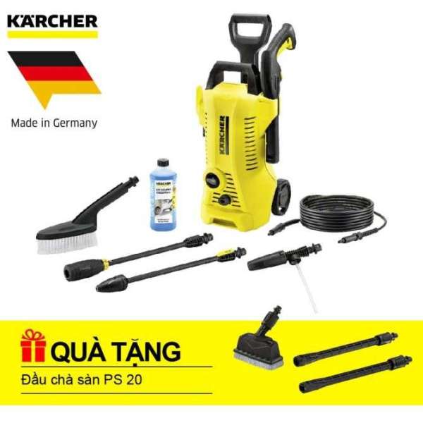 Máy phun rửa áp lực cao KARCHER, K2 FULL CONTROL CAR VÀ ĐẦU CHÀ SÀN PS 20 (2.643-558.0)