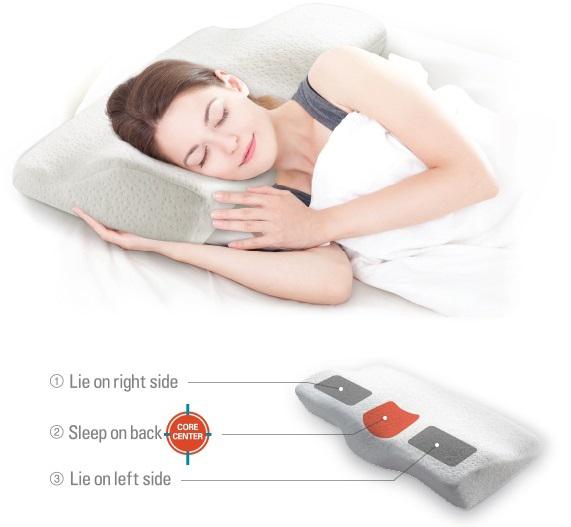Gối Memory foam 50D Hình chữ nhật Lock&Lock Trắng HLW114