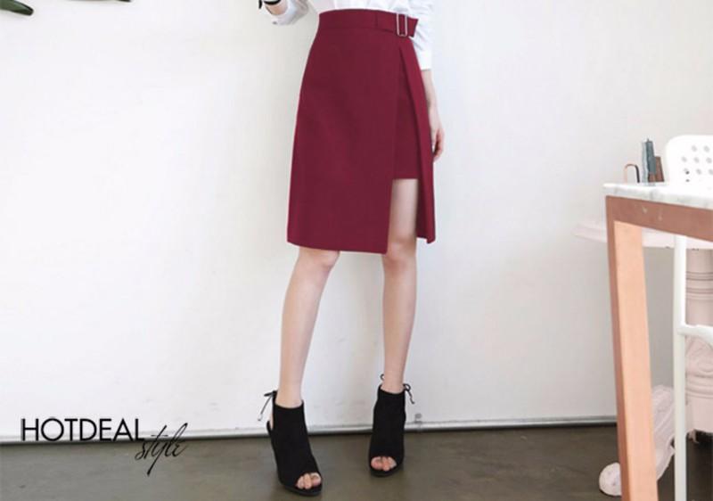 Chân váy sẽ tà Halona Phong Cách Hàn Quốc Cực Hot