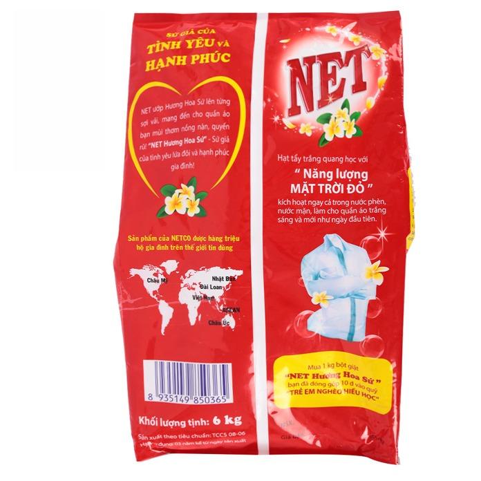 Bột giặt Net hương Hoa sứ 6kg