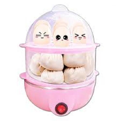[HCM]MÁY HẤP TRỨNG HẤP THỨC ĂN ĐA NĂNG 2 TẦNG (Hồng)
