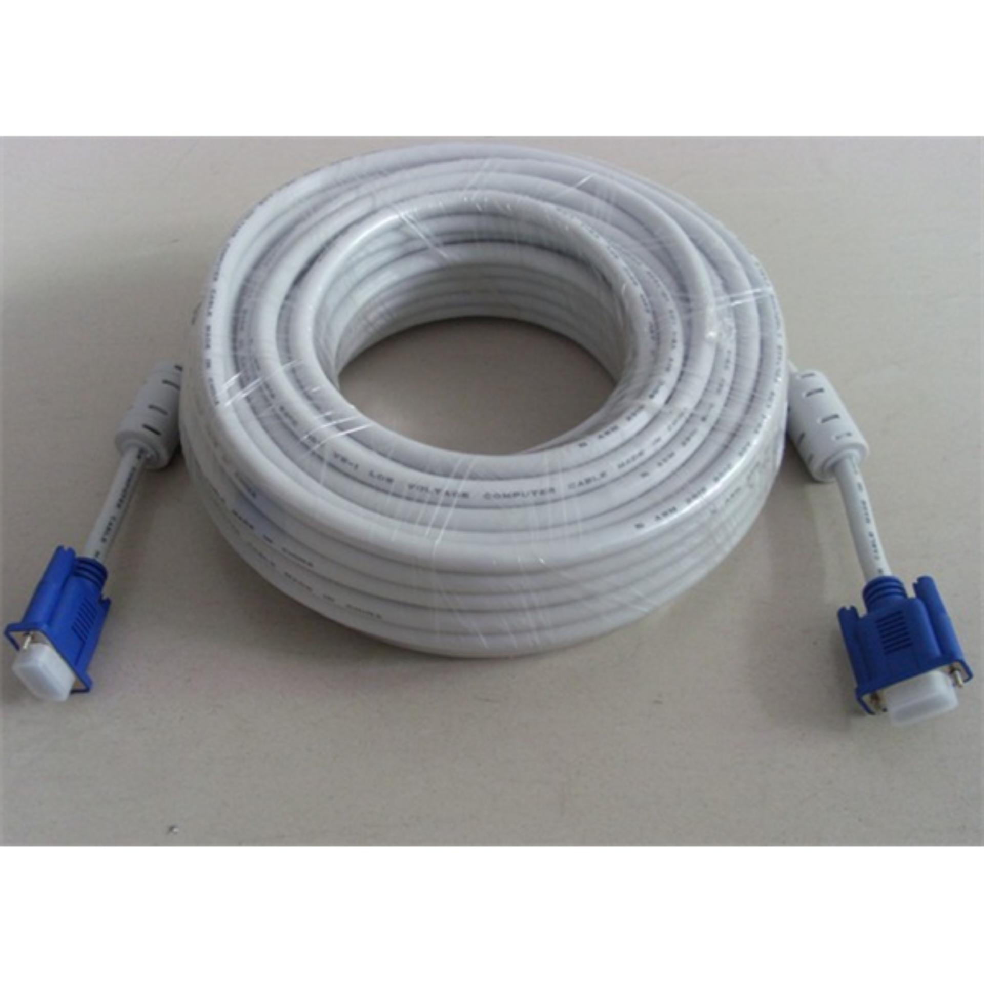 Dây Cáp 2 Đầu VGA Chống Nhiễu 15M  MÀU TRẮNG