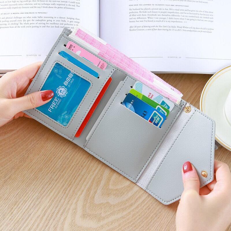 Ví nữ mini cầm tay móc rua tua siêu kute